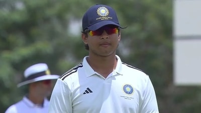 Vaibhav Sooryavanshi during the Duleep Trophy. (X Images) Vaibhav Sooryavanshi during the Duleep Trophy. (X Images)