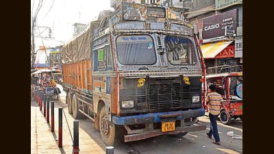 The truck that was involved in the accident. (Gurpreet Singh/HT) The truck that was involved in the accident. (Gurpreet Singh/HT)