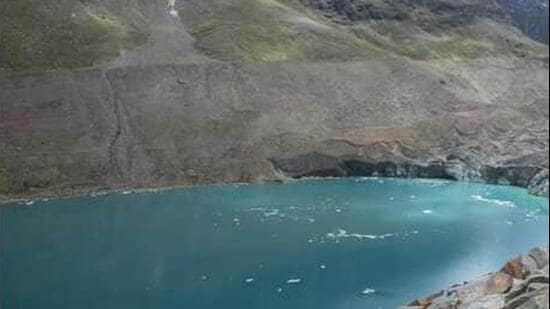 Addressing the fears of local over threat from the glacial lakes, deputy commissioner and chairperson of the District Disaster Management Authority, Lahaul-Spiti, Kiran Bhadana, stated that the Early Warning System to be installed in September to continuously monitor the status of Ghepan Glacial Lake in Lahaul Spiti. (File)
