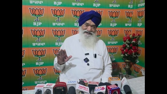 Ajnala’s son Amarpal Singh Bony, who was elected MLA twice on a SAD ticket, is currently in the BJP. (HT File)