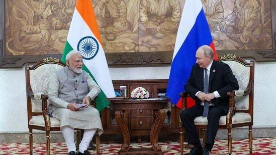 PM Modi and Russian President Vladimir Putin held a bilateral meeting on the sidelines of the SCO Summit PM Modi and Russian President Vladimir Putin held a bilateral meeting on the sidelines of the SCO Summit