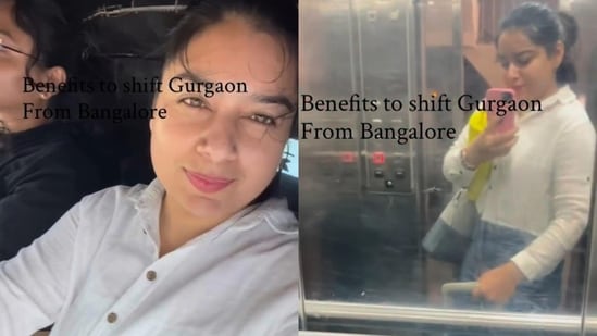 A woman shared that moving from Bengaluru to Gurgaon had saved her up to ₹10,000 on trips home. (Instagram/befikri_girllll)