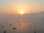 FILE PHOTO: A drone view shows vessels in the Strait of Hormuz, as seen from Musandam, Oman, June 15, 2026. REUTERS/Stringer/File Photo(REUTERS)