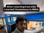 The NRI who said he would never start another business in India. 