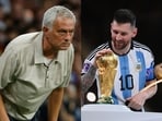 Jose Mourinho puts Real Madrid-Barcelona rivalry aside with message for retired Lionel Messi.(AP and AFP Images)