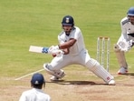 East Zone's Vaibhav Sooryavanshi plays a shot on day three of the Duleep Trophy Semi-final 1 cricket match between Central Zone and East Zone