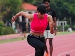 Rupal Chaudhary during a training session. (FILE PHOTO)