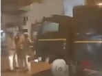The incident happened around 7:35pm when the inmates were being taken to the district jail in Gosainganj after a hearing in a Lucknow court. (Sourced)