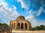 Gram it: A scenic view of clear blue skies over Qutub Minar, shortly before heavy rain lashed parts of Delhi-NCR, leading the India Meteorological Department to issue an orange alert for several areas, on Tuesday, As the met department has forecast heavy showers, thunderstorm and lightning for today as well, Delhiites, keep your umbrellas handy before stepping outside.