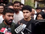 CJP protest latest news: Cockroach Janta Party (CJP) founder Abhijeet Dipke and team members Saurav Das (PTI/File)