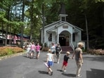 People visit Dollywood the day after Dolly Parton’s death was announced, in Pigeon Forge, Tennessee on August 26.(REUTERS)