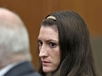 Lindsay Clancy looks to her lawyer Kevin Reddington, on the day the jury in her murder trial said to Judge Sullivan that they cannot reach a verdict September 1.