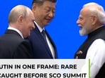 Rare Modi-Xi-Putin SCO moment caught on camera 