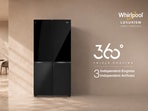 Whirlpool's convertible compartment switches modes in 30 minutes, with flexible storage and crisper access.