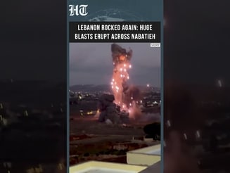 Lebanon Rocked Again: Huge Blasts Erupt Across Nabatieh As Explosions Shake The Region