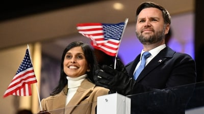 US vice president JD Vance and US second lady Usha Vance responded to remarks made by Michigan Democratic Senate nominee Abdul El-Sayed. (AFP/File Photo) US vice president JD Vance and US second lady Usha Vance responded to remarks made by Michigan Democratic Senate nominee Abdul El-Sayed. (AFP/File Photo)