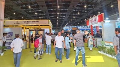 Featuring over 200 exhibitors, aims to bring companies and businesses associated with the electric vehicle industry on a single platform. (HT Photo)