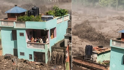 ধ্বংসলীলার মধ্যেই দাঁড়িয়ে ছিল নেপালের 'সবুজ বাড়ি'। (ছবি সৌজন্যে এক্স) ধ্বংসলীলার মধ্যেই দাঁড়িয়ে ছিল নেপালের 'সবুজ বাড়ি'। (ছবি সৌজন্যে এক্স)