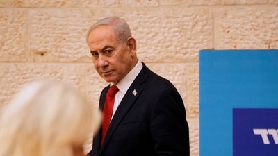FILE PHOTO: Israeli Prime Minister Benjamin Netanyahu, votes in Likud party primary elections ahead of Israel’s general election in October, in Jerusalem, Monday, August. 17, 2026.   Ohad Zwigenberg/Pool via REUTERS/File Photo (via REUTERS)