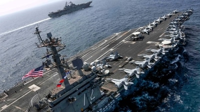 The US is not leaving West Asia. However, the nature of its future presence is going to be reimagined by its allies in the region. (Photo credit: AFP/US Navy) The US is not leaving West Asia. However, the nature of its future presence is going to be reimagined by its allies in the region. (Photo credit: AFP/US Navy)