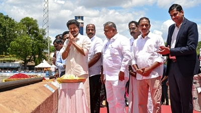 CM Vijay’s office said that every cubic foot of water released from the Mettur Dam would be put to use for the benefit of farmers. (@CMOTamilnadu)