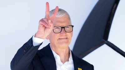 Tim Cook will now take on the role of Apple's executive chairman. (AFP)