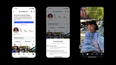 The label helps to recognise AI profiles easily. The label helps to recognise AI profiles easily.