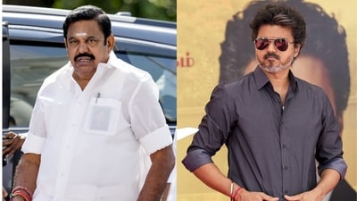 “He could even become the President of America. There is nothing wrong with it, it is his wish,” Palaniswami said in a jibe at Vijay. (PTI photos) “He could even become the President of America. There is nothing wrong with it, it is his wish,” Palaniswami said in a jibe at Vijay. (PTI photos)