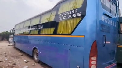 The bus where the alleged gangrape took place was later seized by the police. (PTI)