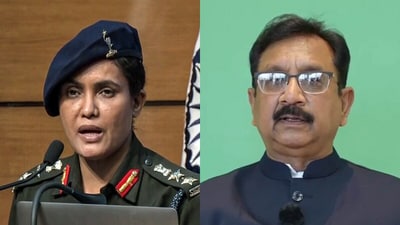 Vijay Shah referred to Colonel Qureshi as the “sister of terrorists”, leading to an FIR being filed against him (PTI) Vijay Shah referred to Colonel Qureshi as the “sister of terrorists”, leading to an FIR being filed against him (PTI)