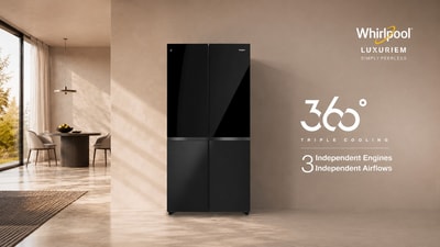 Whirlpool's convertible compartment switches modes in 30 minutes, with flexible storage and crisper access. (Whirlpool)