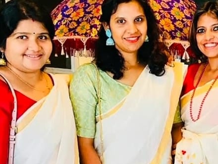 (Left to right) Anjana, Anila, Ann Mary