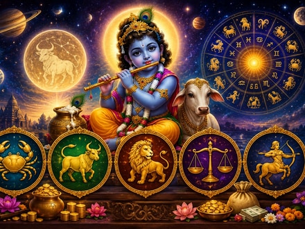 Krishnashtami Lucky Rasis: కృష్ణాష్టమి నుంచి ఈ 5 రాశుల దశ తిరగనుంది.. ఊహించని లాభాలు!