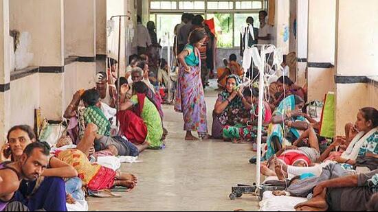 According to the IMA, their payments amounting to over <span class='webrupee'>₹</span>1,200 crore were pending with the government against claims, with regards to the Ayushman Bharat scheme. (HT File)