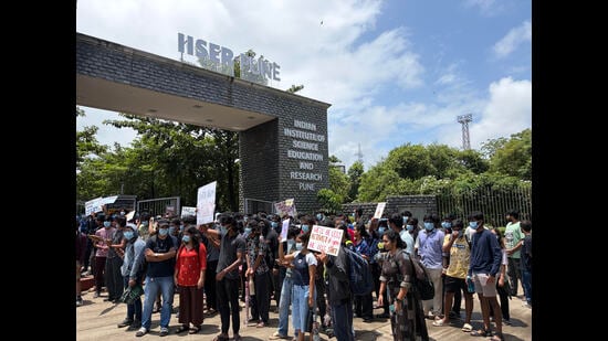 Director professor Sunil Bhagwat said the administration was working on mechanisms to address most demands. (HT)