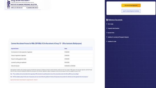 IBPS RRB Recruitment 2026: Registration for 13k+ posts begins, direct link here