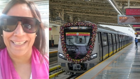 A woman shared her Bengaluru Metro experience, praising orderly boarding, seat courtesy and commuters’ civic sense.(Instagram/lifewithshabinamasood)