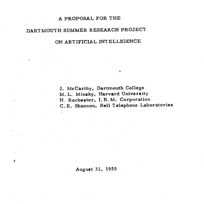 The 1955 proposal listed several areas the researchers wanted to explore. (X/@MIT_CSAIL) The 1955 proposal listed several areas the researchers wanted to explore. (X/@MIT_CSAIL)