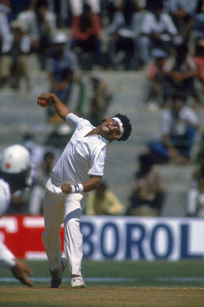 Narendra Hirwani in action. (AFP) Narendra Hirwani in action. (AFP)