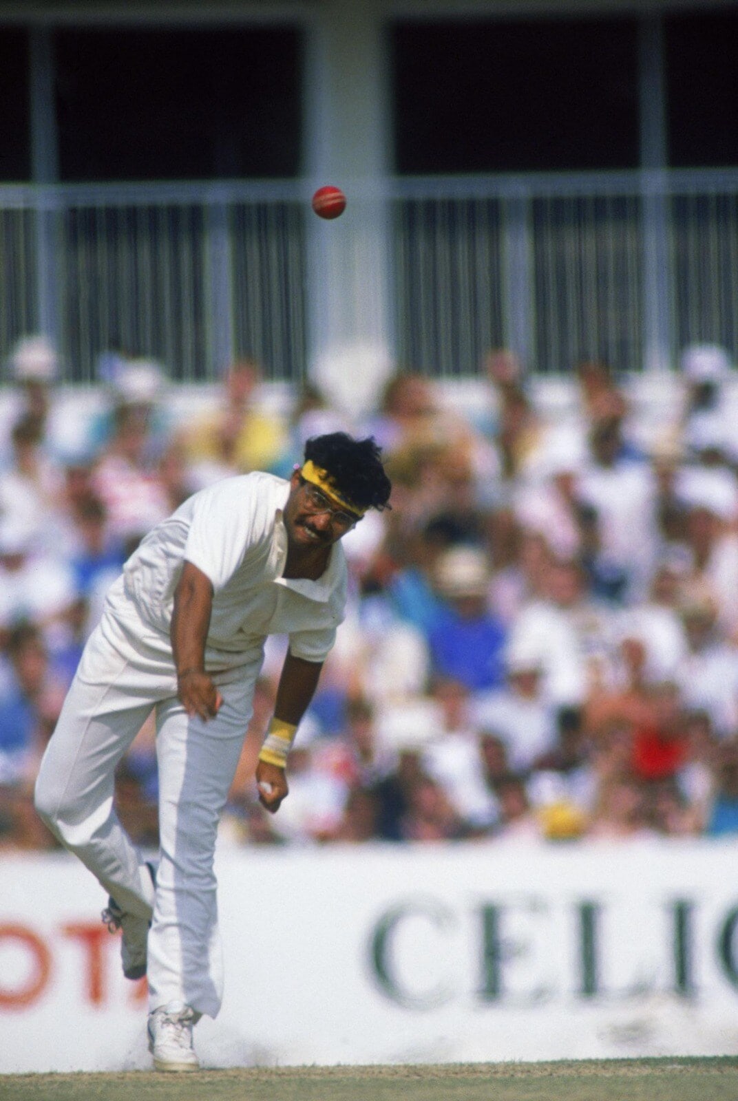 Narendra Hirwani during the Oval Test. (X Images) Narendra Hirwani during the Oval Test. (X Images)