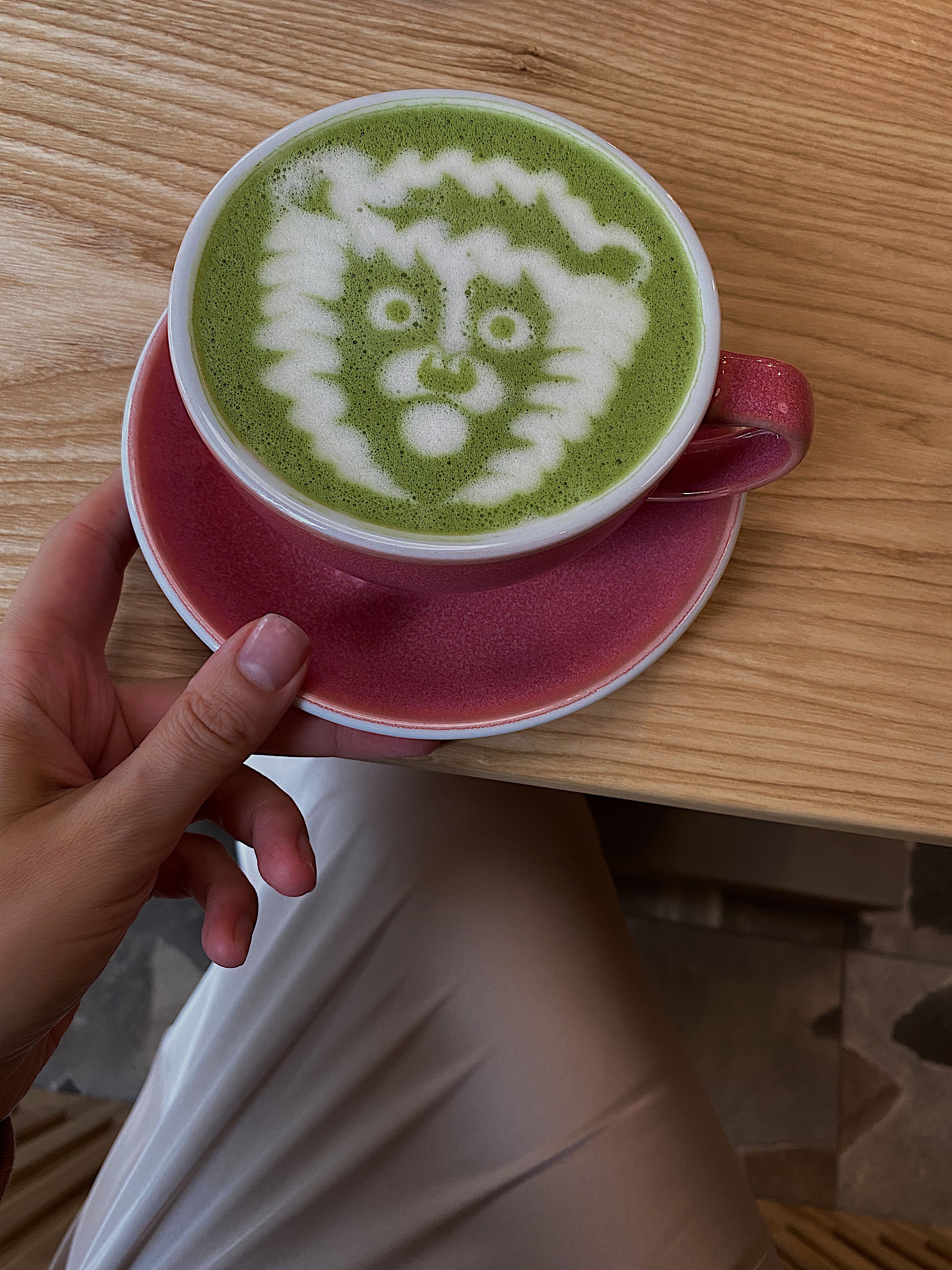 This is a shaken, milk-free matcha built with citrus juice instead of dairy, closer to a sour than a latte, pale green and lightly frothy on top. (Pexel)