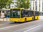 People leave behind odd things on bus. 