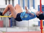 A player in action during the high jump event. (HT PHOTO)
