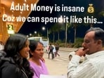 A daughter surprising her parents with an international trip. 