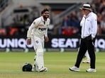 Pakistan's Imam-ul-Haq reacts to an injury on the opening day of the first test match between England and Pakistan at Headingley cricket ground Pakistan's Imam-ul-Haq reacts to an injury on the opening day of the first test match between England and Pakistan at Headingley cricket ground