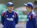 Colombo: India's Coach Gautam Gambhir, right, with Chief Selector Ajit Agarkar, left, during a training session ahead of second Test cricket match between India and Sri Lanka, in Galle, Sri Lanka, Friday, Aug. 21, 2026. (PTI Photo/Shailendra Bhojak)(PTI08_21_2026_000138A) (PTI) Colombo: India's Coach Gautam Gambhir, right, with Chief Selector Ajit Agarkar, left, during a training session ahead of second Test cricket match between India and Sri Lanka, in Galle, Sri Lanka, Friday, Aug. 21, 2026. (PTI Photo/Shailendra Bhojak)(PTI08_21_2026_000138A) (PTI)