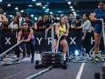 This cross between a relay race and high-intensity interval training is called Hyrox. 