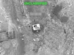 A screengrab from a video obtained from social media on September 1, 2026, shows a view shortly before what U.S. Central Command (CENTCOM) says was a U.S. strike on an Iranian military target.