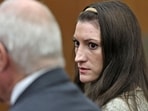 Lindsay Clancy looks to her lawyer Kevin Reddington, on the day the jury in her murder trial said to Judge Sullivan that they cannot reach a verdict, in Plymouth, Massachusetts, U.S., September 1, 2026. Greg Derr/Pool via REUTERS TPX IMAGES OF THE DAY(via REUTERS)