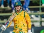 Lhuan-dre Pretorius takes South Africa to the tri-series final. Lhuan-dre Pretorius takes South Africa to the tri-series final.
